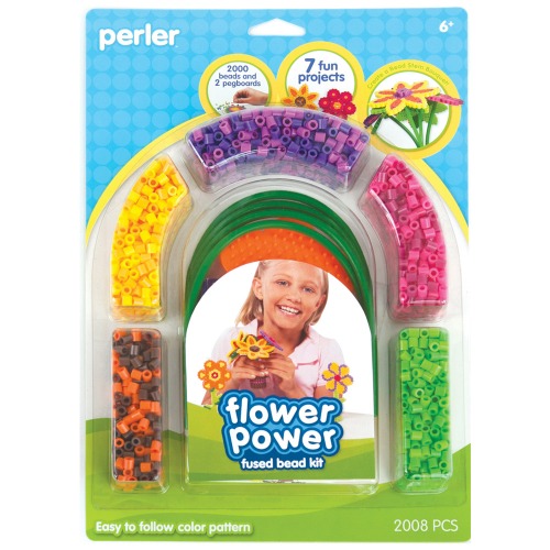 펄러비즈 키트-플라워 파워(55982) 꽃만들기